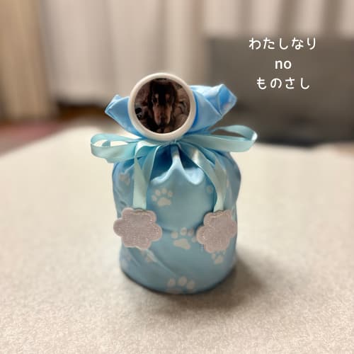 骨壺カバー(骨袋)と3号骨壺のセット
